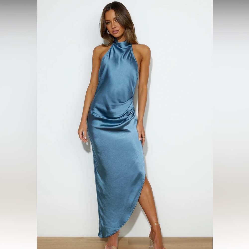 Hello Molly Dressed to Impress Midnight Blue Midi Dress